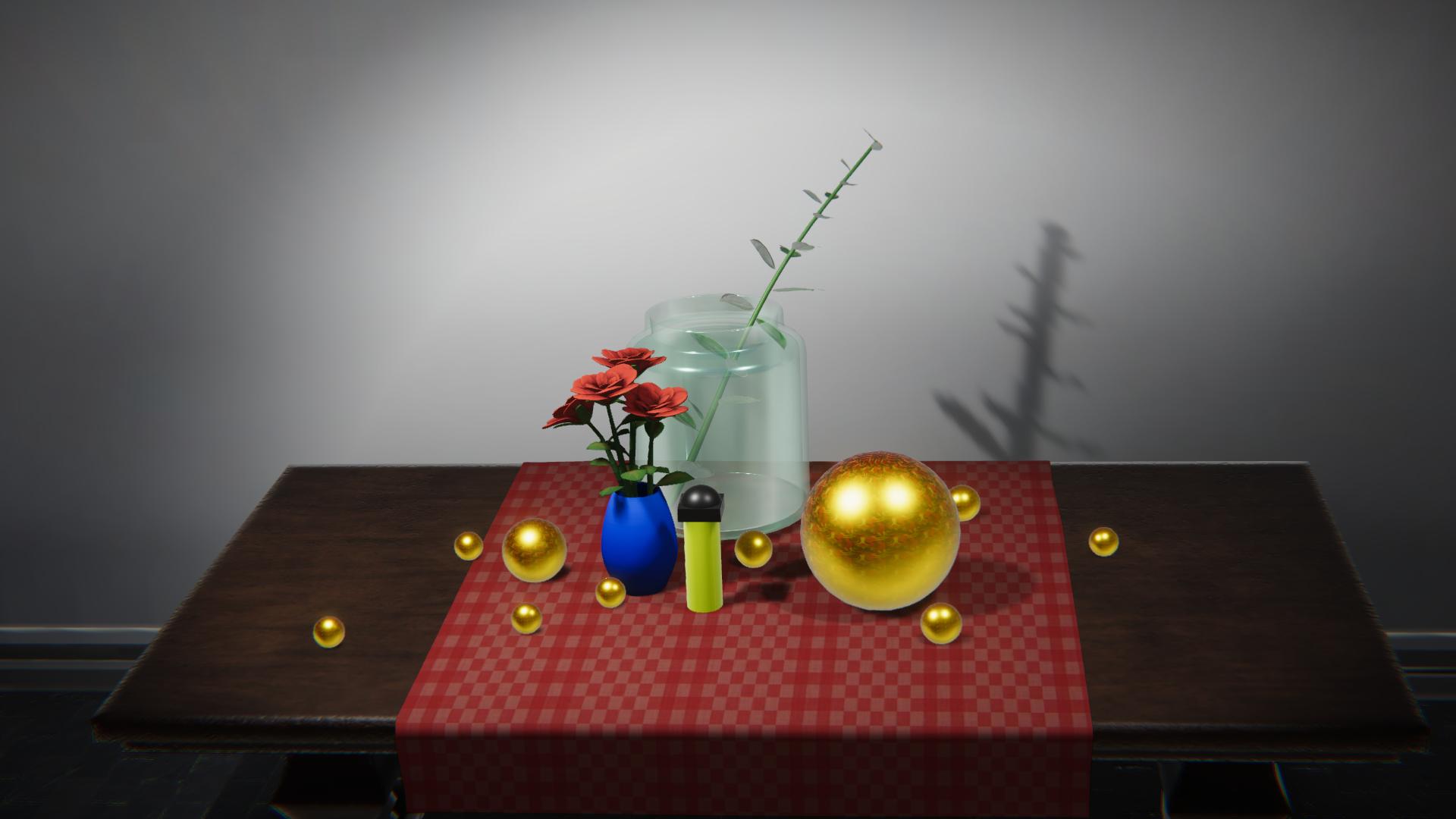 Still life composition for Unity learn CC shaders